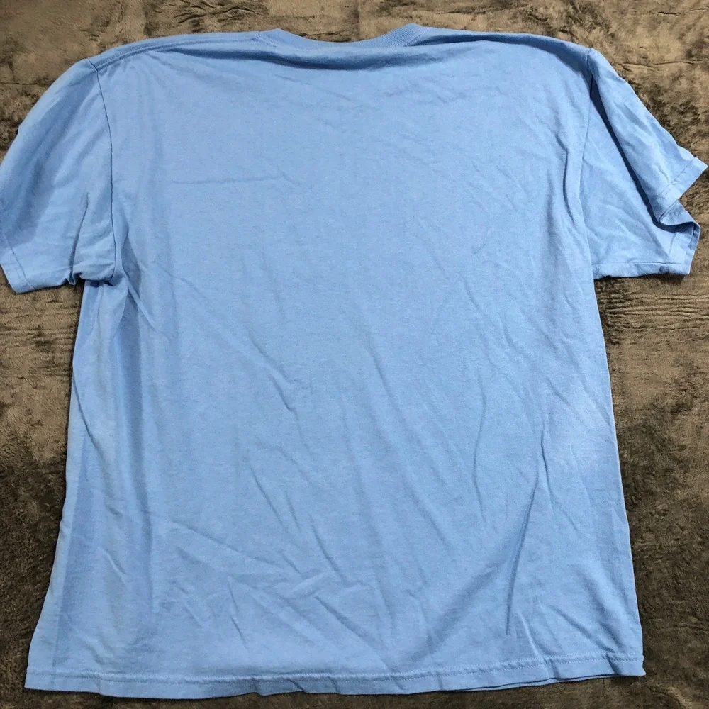 Jerzees T Shirt Mens XL Light‎ Blue Heavyweight Blend Short Sleeve Crewneck 1072